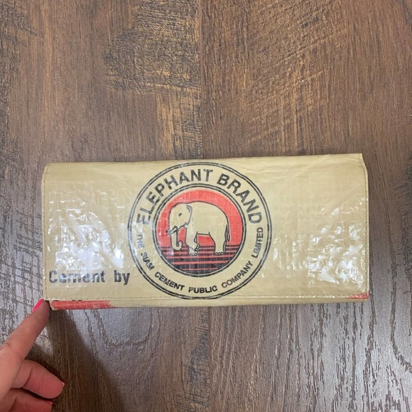 Elephant Brand Handbags - Elephant Brand The Siam Cement Public Company Limited Cream/Red Wallet
